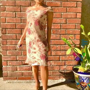 VINTAGE FALL COLORS SLIP DRESS SIZE 4P